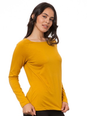 Raglan Longsleeve harvest gold from FellHerz T-Shirts - bio, fair & vegan