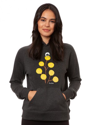 Just relax Hoodie dark heather grey from FellHerz T-Shirts - bio, fair & vegan