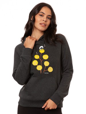 Just relax Hoodie dark heather grey from FellHerz T-Shirts - bio, fair & vegan