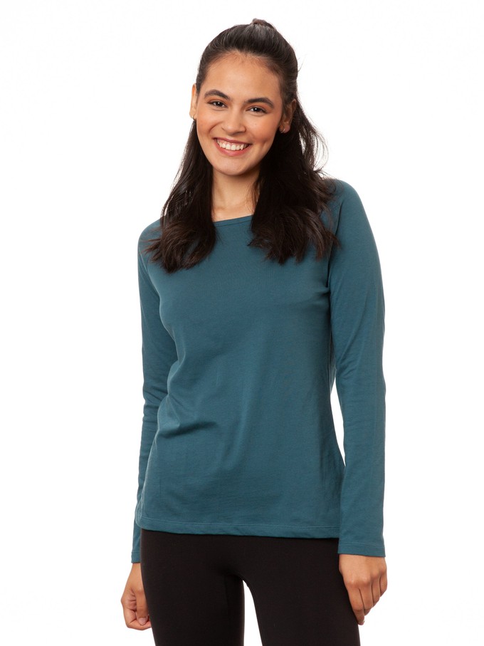 Raglan Longsleeve atlantic teal from FellHerz T-Shirts - bio, fair & vegan
