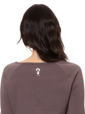 Raglan Longsleeve Sunrise volcanic grey from FellHerz T-Shirts - bio, fair & vegan