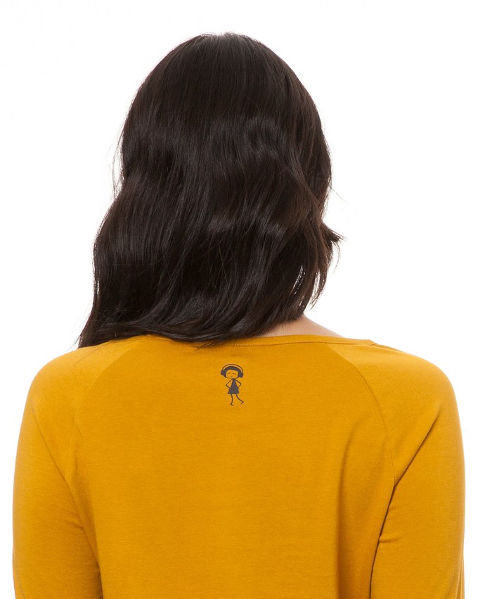 Raglan Longsleeve harvest gold from FellHerz T-Shirts - bio, fair & vegan