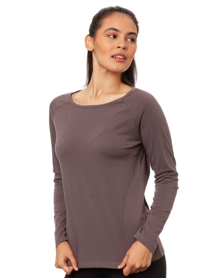 Raglan Longsleeve volcanic grey from FellHerz T-Shirts - bio, fair & vegan