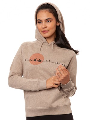 Sunrise Hoodie heather sand from FellHerz T-Shirts - bio, fair & vegan