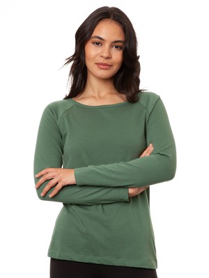 Raglan Longsleeve ivy green from FellHerz T-Shirts - bio, fair & vegan