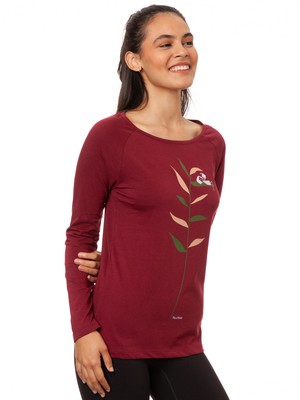 Raglan Longsleeve Booklover chestnut from FellHerz T-Shirts - bio, fair & vegan