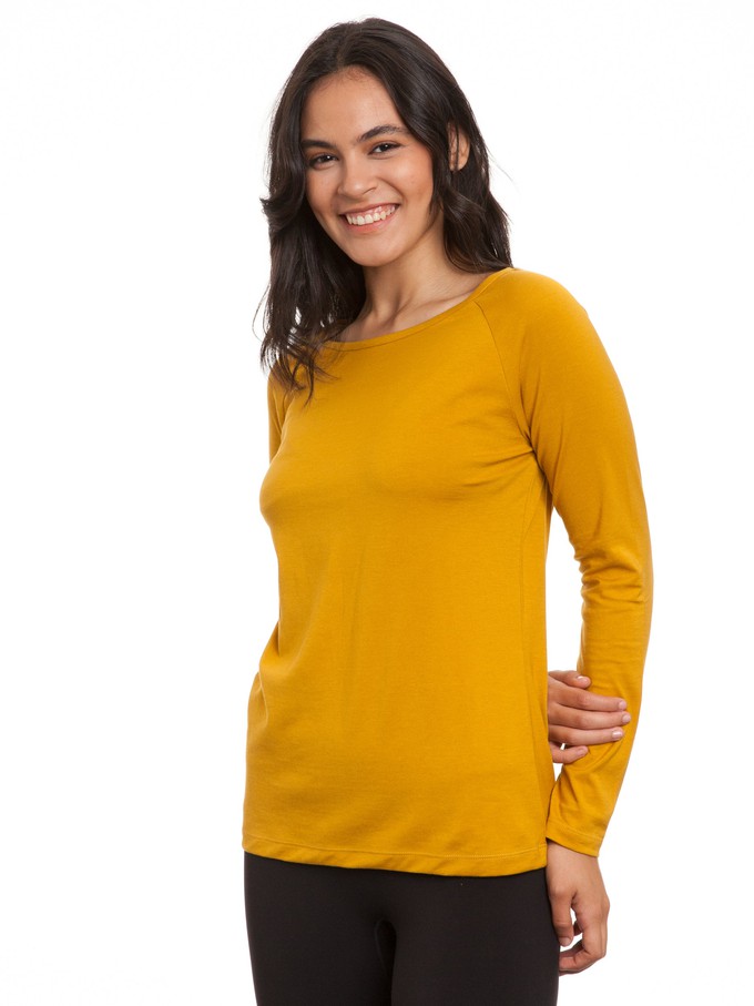 Raglan Longsleeve harvest gold from FellHerz T-Shirts - bio, fair & vegan