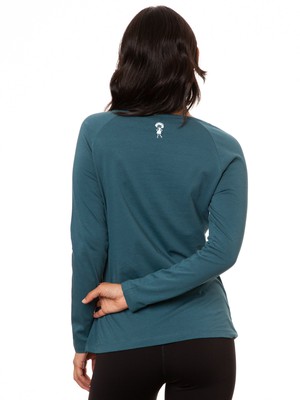 Raglan Longsleeve atlantic teal from FellHerz T-Shirts - bio, fair & vegan
