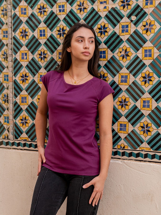 Cap Sleeve berry from FellHerz T-Shirts - bio, fair & vegan