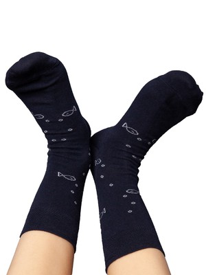 Socks with organic cotton anchor midnight from FellHerz T-Shirts - bio, fair & vegan