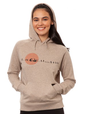 Sunrise Hoodie heather sand from FellHerz T-Shirts - bio, fair & vegan