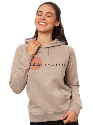 Sunrise Hoodie heather sand from FellHerz T-Shirts - bio, fair & vegan