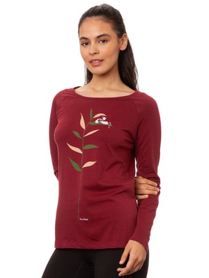 Raglan Longsleeve Booklover chestnut from FellHerz T-Shirts - bio, fair & vegan