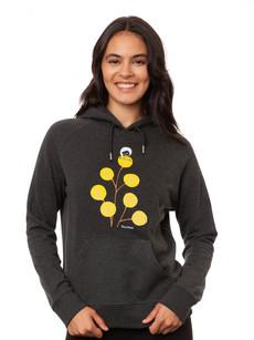 Just relax Hoodie dark heather grey via FellHerz T-Shirts - bio, fair & vegan