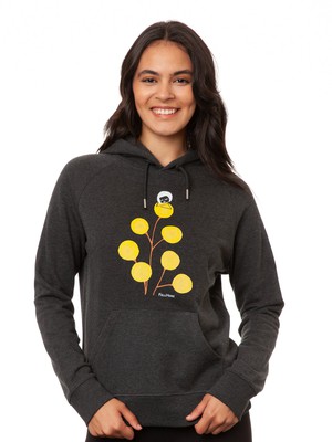 Just relax Hoodie dark heather grey from FellHerz T-Shirts - bio, fair & vegan