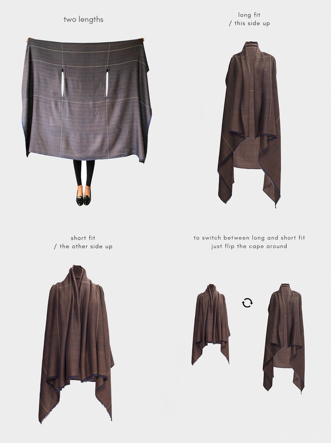 cape infinity lite wool cedar from Fifth Origins