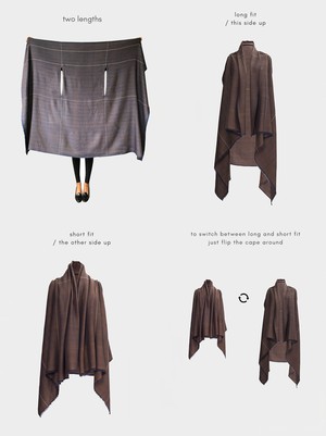 cape infinity lite wool cedar from Fifth Origins