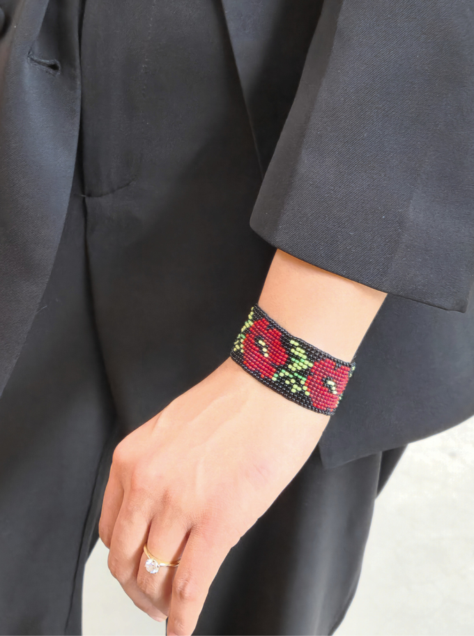 beaded bracelet rose from Fifth Origins