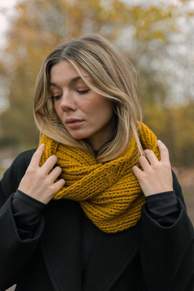 chunky pure wool scarf from Fifth Origins