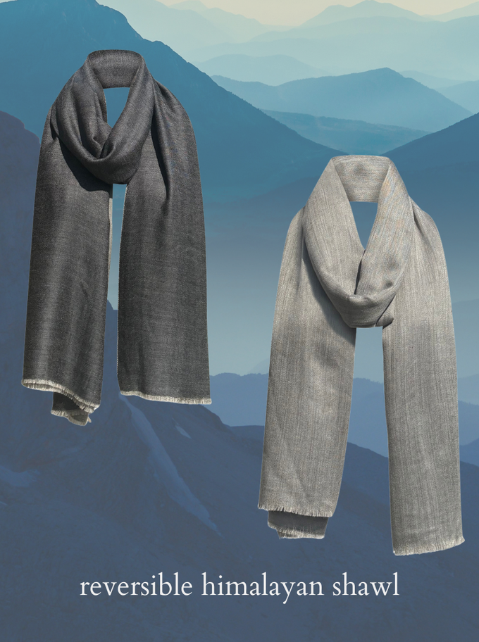 rewool reversible shawl from Fifth Origins