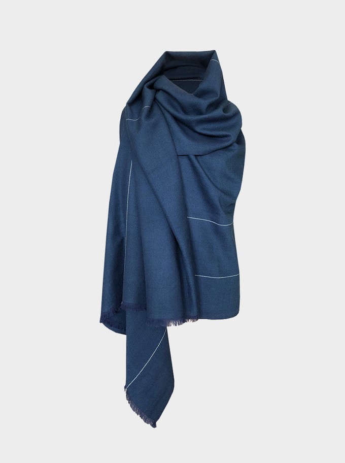 cape infinity lite wool peacock from Fifth Origins