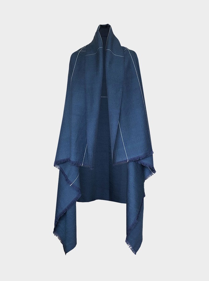 cape infinity lite wool peacock from Fifth Origins