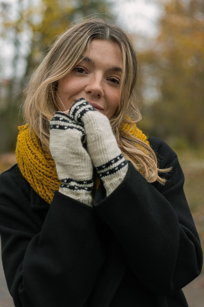 chunky pure wool scarf from Fifth Origins