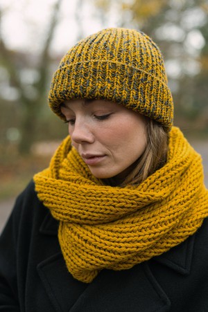chunky pure wool scarf from Fifth Origins