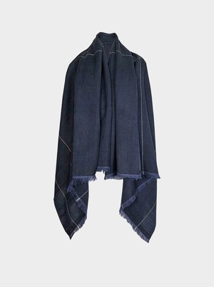 cape infinity lite wool sapphire from Fifth Origins