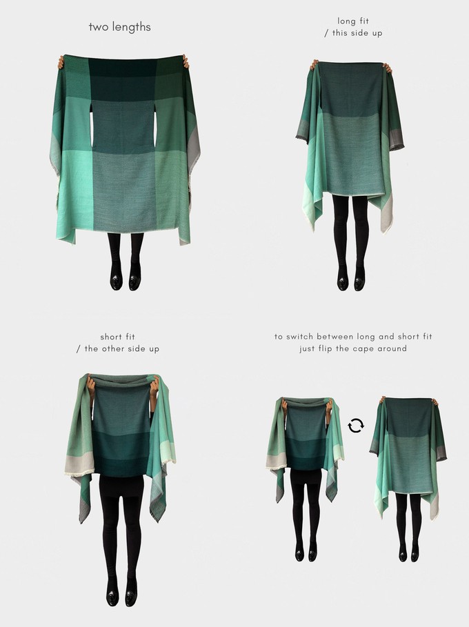 cape infinity wool aurora from Fifth Origins