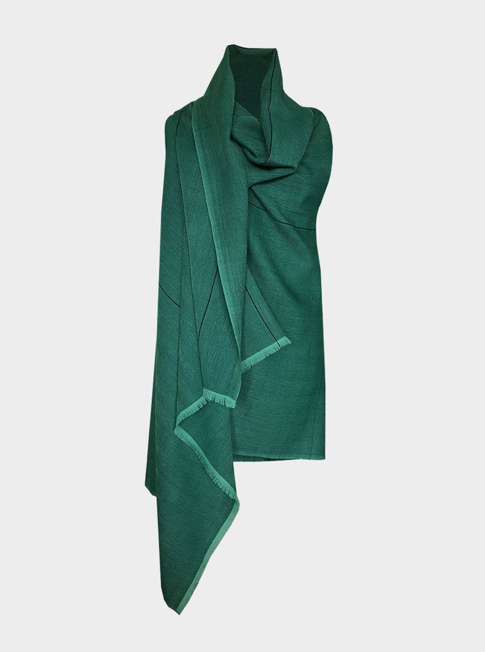 cape infinity lite wool emerald from Fifth Origins