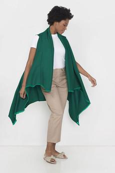 cape infinity lite wool emerald via Fifth Origins