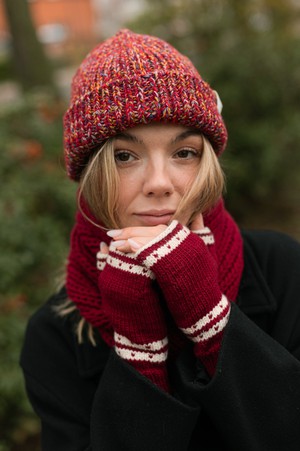 chunky pure wool scarf from Fifth Origins