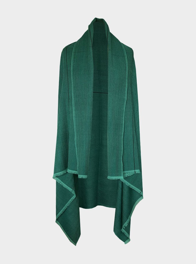 cape infinity lite wool emerald from Fifth Origins