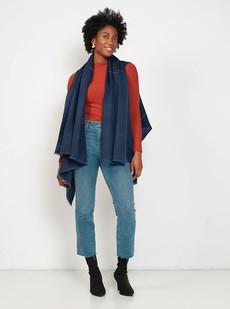 cape infinity lite wool sapphire via Fifth Origins