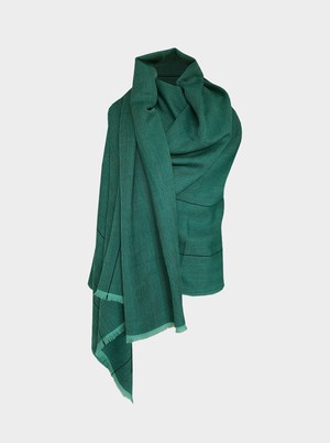 cape infinity lite wool emerald from Fifth Origins