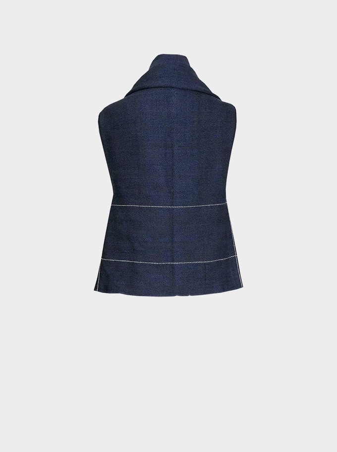 cape infinity lite wool sapphire from Fifth Origins