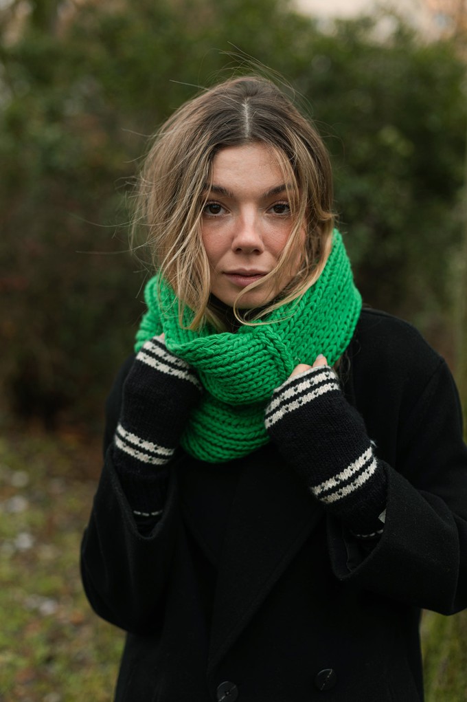 chunky pure wool scarf from Fifth Origins