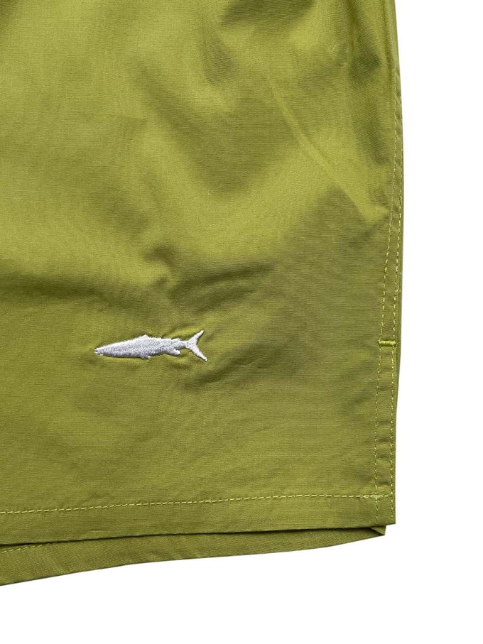 Olive Green Cotton Boxer Shorts from Fleet London