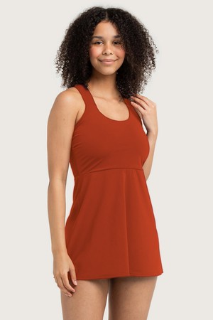 Recycling swim dress / Tankini Mare rust orange (red) from Frija Omina