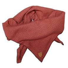 Musselin-Cloth/ Mull-Bandanna Skarna rust with dots via Frija Omina
