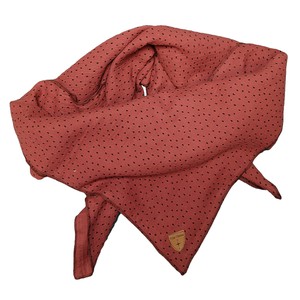 Musselin-Cloth/ Mull-Bandanna Skarna rust with dots from Frija Omina