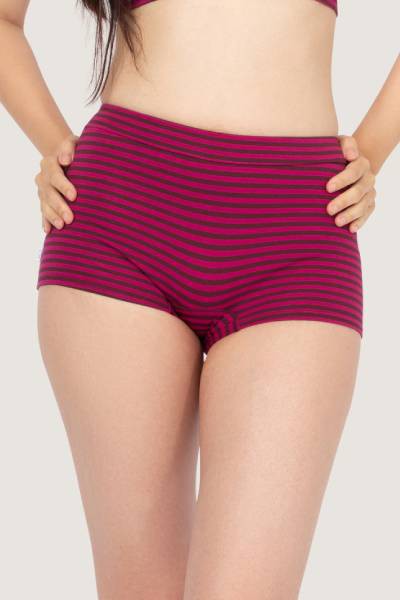 Organic cotton Bikini Shorts Isi berry / stripes from Frija Omina