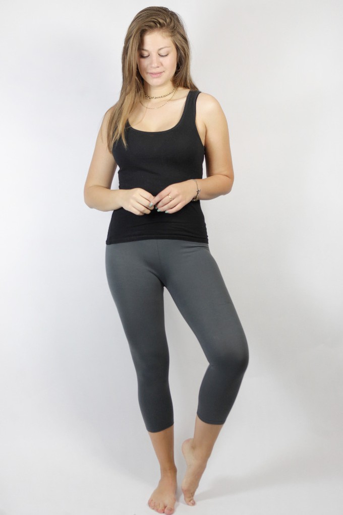 Bio Capri Leggings anthracite (grey) from Frija Omina