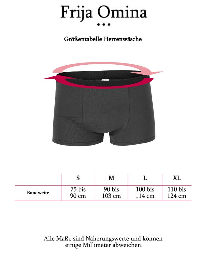 Organic men’s trunk boxer shorts, tinged in grey from Frija Omina