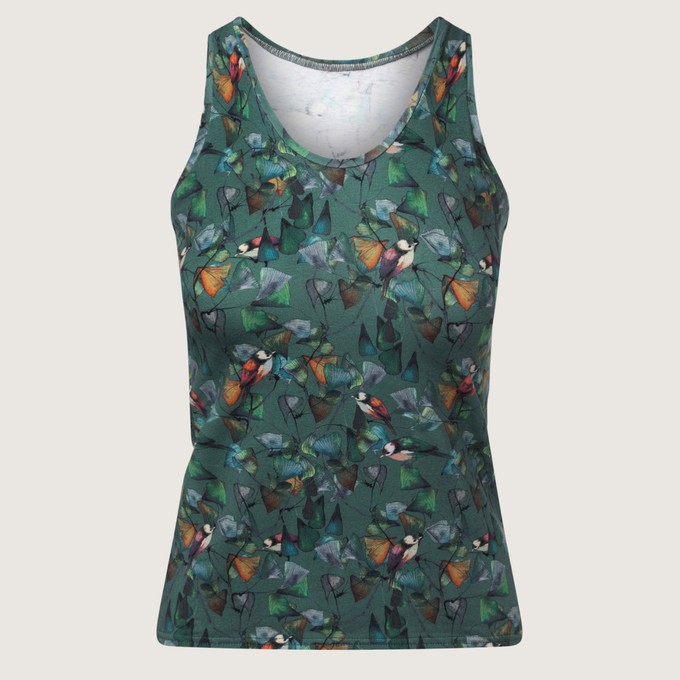 Organic tanktop Ginko (green) from Frija Omina