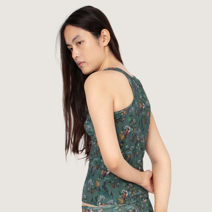 Organic tanktop Ginko (green) from Frija Omina