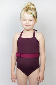 Recycling swimsuite Bowje Petite, tinto / vino via Frija Omina