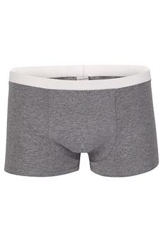 Organic men’s trunk boxer shorts, tinged in grey via Frija Omina