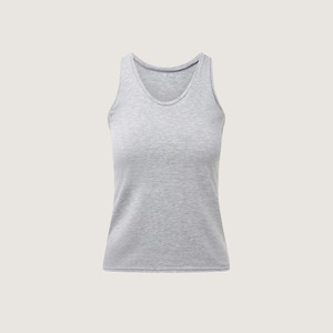 Organic tanktop tinged in grey from Frija Omina